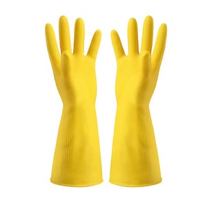 Wholesale thickened beef tendon dishwashing gloves for men and women household durable waterproof rubber Labor gloves latex-resistant gloves