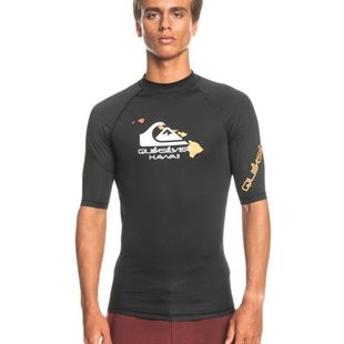 Костюм для серфинга QUIKSILVER, Быстросохнущий костюм с короткими рукавами, костюм для медуз, спортивный солнцезащитный крем на открытом воздухе, костюм для дайвинга, мужской плавательный Топ