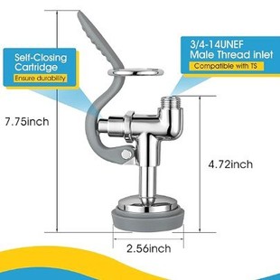 Commercial Kitchen High-Pressure Faucet 25inch Single Cold Restaurant Milk Tea Shop Special Pull-Out Faucet Set