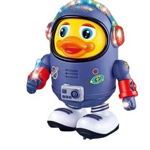 [Free Shipping] Electric Dancing Space Duck Panda Shake Tone Same Robot Light Music Children's Educational Glow