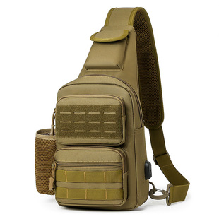 Cool Walker New Chest Bag Outdoor Sports Bottle Bag Tactical Charging Chest Bag Casual Bag