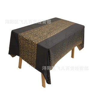 Amazon Star Birthday Holiday Party Outdoor Tablecloth PEVA Waterproof Oil Proof Tablecloth Dot Disposable Tablecloth