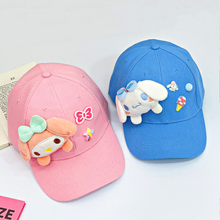 Весна и лето новый мультфильм Sanrio бейсболка девушка выходит на солнцезащитный козырек модный тренд шляпа кепка