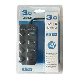 usb hub 3.0 splitter laptop extender high-speed docking station 4-port independent switch expansion dock
