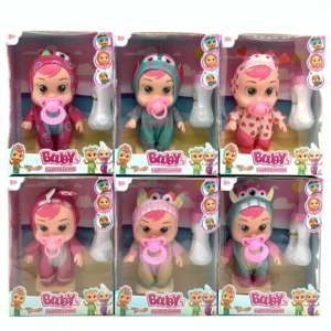 Кукла Cry Baby из ПВХ 8–14 дюймов пьёт воду и плачет с музыкой