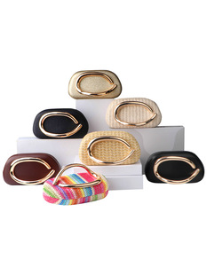 2025 New Cross-border Hot Selling Retro Metal Handle Chain Box Bag Crossbody Shoulder Clutch Banquet Bag