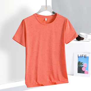 Camouflage Ice Silk Short-sleeved Quick-drying Clothes Women's Summer Thin Ice-feeling Outdoor Sports Leisure T-shirt Fitness Clothes Yoga Clothes