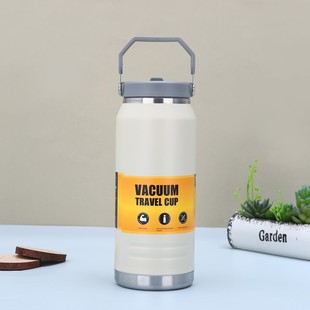 Трансграничный открытый 40oz/54oz ручной спортивный чайник для путешествий Горный большой емкости термос чашка минималистский соломинный кубок
