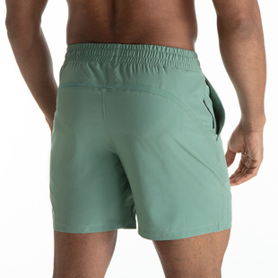 European and American men's sports shorts fashion mesh stitching casual pants quick-drying running pants outdoor fitness basketball pants