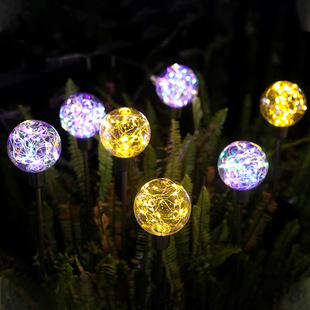 Cross-border Solar Ball Reed Lamp Outdoor Lawn Lamp Villa Courtyard Garden Waterproof Atmosphere Decorative Grass Lamp