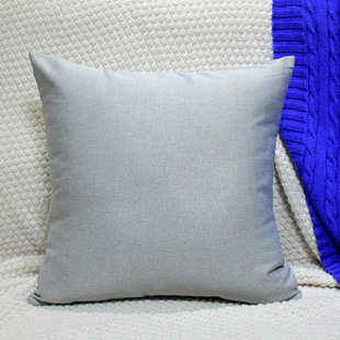 Nordic style solid color pillow bedside living room sofa pillowcase simple modern home cotton and linen cushion lumbar support wholesale