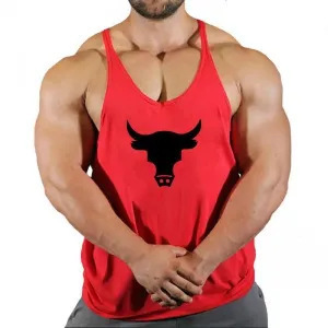 Sports vest men's waistcoat loose summer wide shoulder outside wear fitness training sleeveless T-shirt a generation of hair