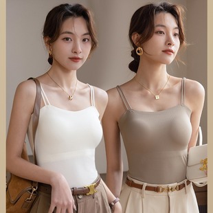 Explosive 6611 Skin-nourishing Shoulder Sling Beauty Back Vest with Chest Pad No Steel Ring Integrated Inner Wearing Outer Wearing Slim Fit