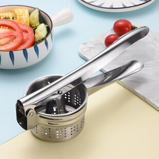 Stainless steel potato press manual juicer vegetable squeezer fruit lemon juicer garlic puree artifact juicer