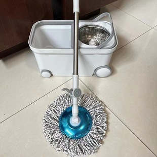 Strict selection of suspended split plastic square barrel sports car with 4 wheels with handle hand-free washing a mop