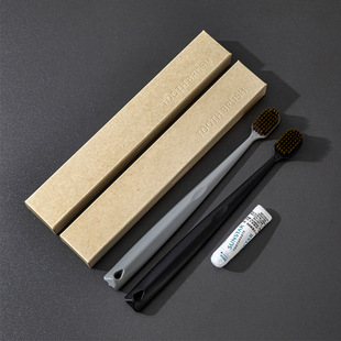 Wholesale Morandi Hair Pattern Card Box Hotel Disposable Supplies B&B Toothbrush Wash Set Shampoo Shower Gel