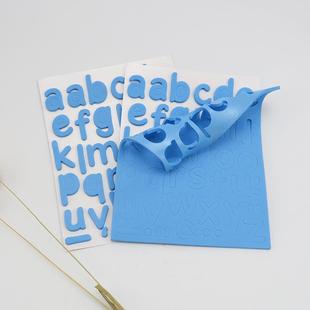 Manufacturers supply children's room colorful letters cartoon stickers diy 3d eva foam fluffy stickers