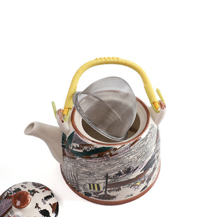 304 stainless steel filter screen tea leakage tea set accessories ceramic filter screen tea leakage tea separator ceramic accessories