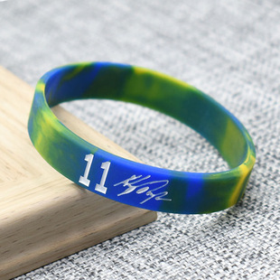 Star silicone bracelet luminous fan supplies basketball sports student lava star male fashion brand wrist strap rubber ring