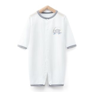 Summer New Breathable Pure Cotton Baby Thin Air-conditioning Suit Class A Boneless Baby jumpsuit