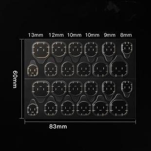 Strong Adhesive Transparent White Jelly Adhesive Invisible Adhesive Sticker for Hand Wear Nail Jelly Double-sided Adhesive Nail Jelly Adhesive Sticker