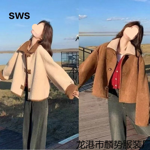 Double-sided Wear Imitation Deerskin Fleece Top Women's Autumn 2025 New Spring and Autumn Winter All-match for Petite