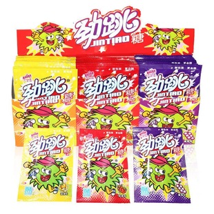 Baida Jin jumping candy fun explosion multi-flavor candy childhood nostalgic funny creative snacks whole Box Wholesale