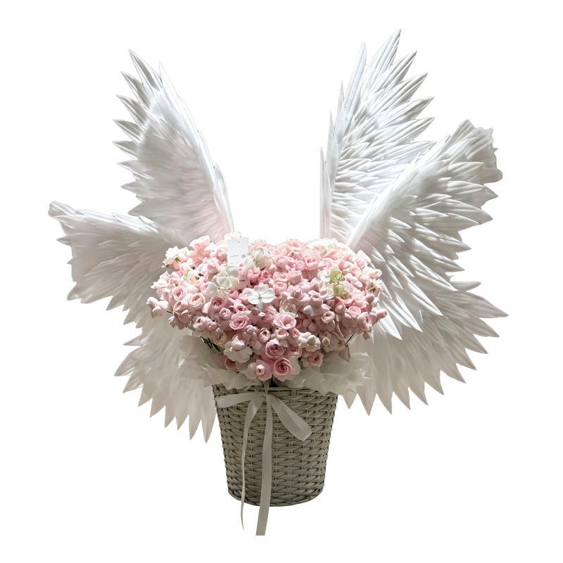 Electric Wing Motor Bouquet Decoration Feather Wings Floral Art Handmade Set Materials Florist Supplies DIY Angel Wings