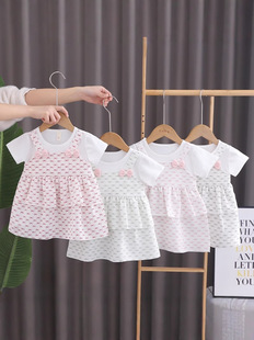 Girl's Summer Dress Cartoon dress 2025 New Children's Cotton Half Sleeve dress Children's Princess Dress Children's Wear