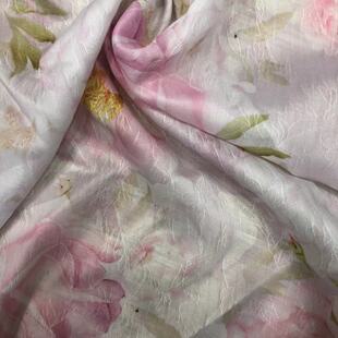 New Chinese style printed painted new Chinese style printed texture artificial silk jacquard cheongsam dress fabric