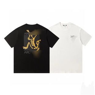 Cross-Border Quality Bird Couple New Round Neck Spring Sports Ready Stock Men and Women 24Ss Loose Short Sleeves
