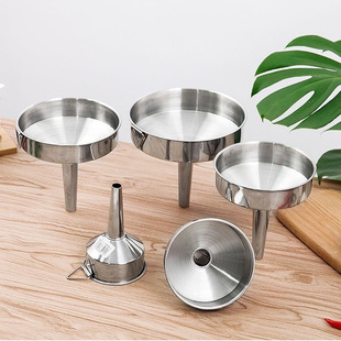Stainless steel filter funnel household Chinese medicine oil residue boiling water self-brewing liquor wine filter funnel dispenser