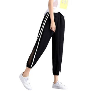 Wide Leg Pants Women's Summer High Waist Draping Pants Small Slim Foot Gauze Sports Thin Pants Wholesale