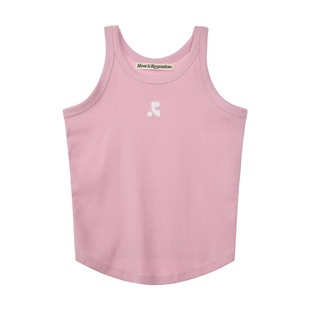 South Korea restandrecreation Embroidered Camisole Women's Slim-fit Rr Inner Base Short Top for Summer