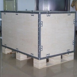 Manufacturers Supply Steel Belt Box Quick Loading Box Can Be Quickly Disassembled Wooden Box Foldableable Wooden Box Batten Box