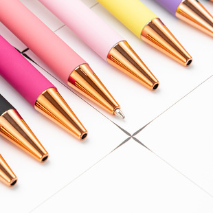 New spray glue push ballpoint pen spot wholesale office student examination metal oil Pen Press jump pen
