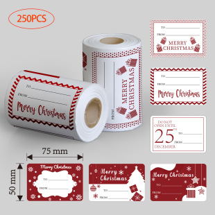 CM2204021 Cross Border Подарочная наклейка Мультфильм Подарочная бирка Рождественский подарок Наклейка