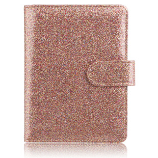 Amazon Hot Sale US Passband Holder Wallet Multifunctional Bright Powder Passband Bag Certificate Bank Card Holder Leather Air Ticket
