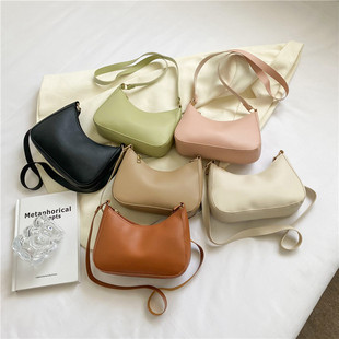 Hong Kong Style Fashion Handbag New 2023 Small Square Bag Western Style Texture Shoulder Bag Fashion Women's Bag Underarm Bag