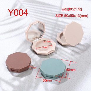 Two-Compartment Eye Shadow Box with Mirror, Transparent Single-Color Eye Shadow Box, Nose Shadow Empty Box, Eye Shadow Packaging Material, Lipstick Sample Empty Tray Box