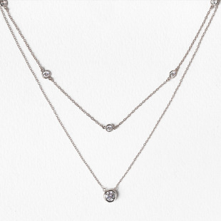 European and American temperament fashion accessories ins style niche round Back chain simple high-end jewelry Back chain