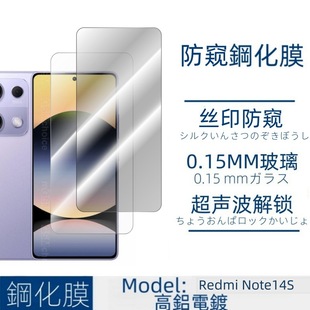 Применимо для Redmi Redmi Note 14S закаленная пленка прозрачная шелкография анти-глазная пленка металлический глаз Eagle прозрачная пленка объектива