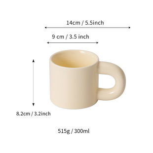 Mug high-looking drinking cup household girl couple breakfast cup custom logo simple cute coffee cup