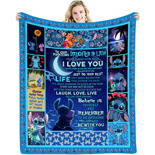 Cross-border exclusive for Amazon Christmas Stitch flannel blanket printing wholesale factory direct supply large favorably
