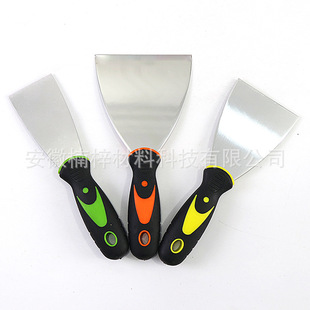 Manufacturer Supplies Putty Knife Wholesale Customized Two-Color Handle Putty Knife Stainless Steel Knife Complete Specifications