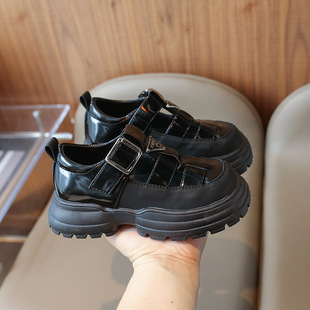 Girls' Sandals 2025 Summer New Korean Style Fashionable Soft-soled Children's Princess Shoes Girls' Toe Hollow-out Beach Shoes