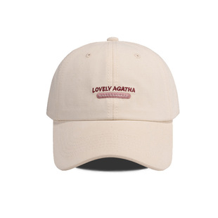 Baseball Cap Korean New Ins Cotton Women's Summer Korean Style Fashion All-match Letter Cap Casual Style