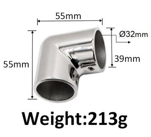 Marine elbow ship pipe fittings 316 stainless steel two-way 90 degree two-way stainless steel two-way elbow