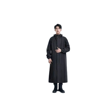 Raincoat Long Full Body Rainstorm Protection Adult Canvas Long Thickened Outdoor All-in-One Men's Waterproof Jackets Rainwear Good-looking