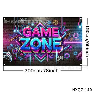 Cross-border New Luminous Happy Holiday Background Cloth Banner Theme Party Celebration Decorative Flag Hanging Cloth Banner Flag